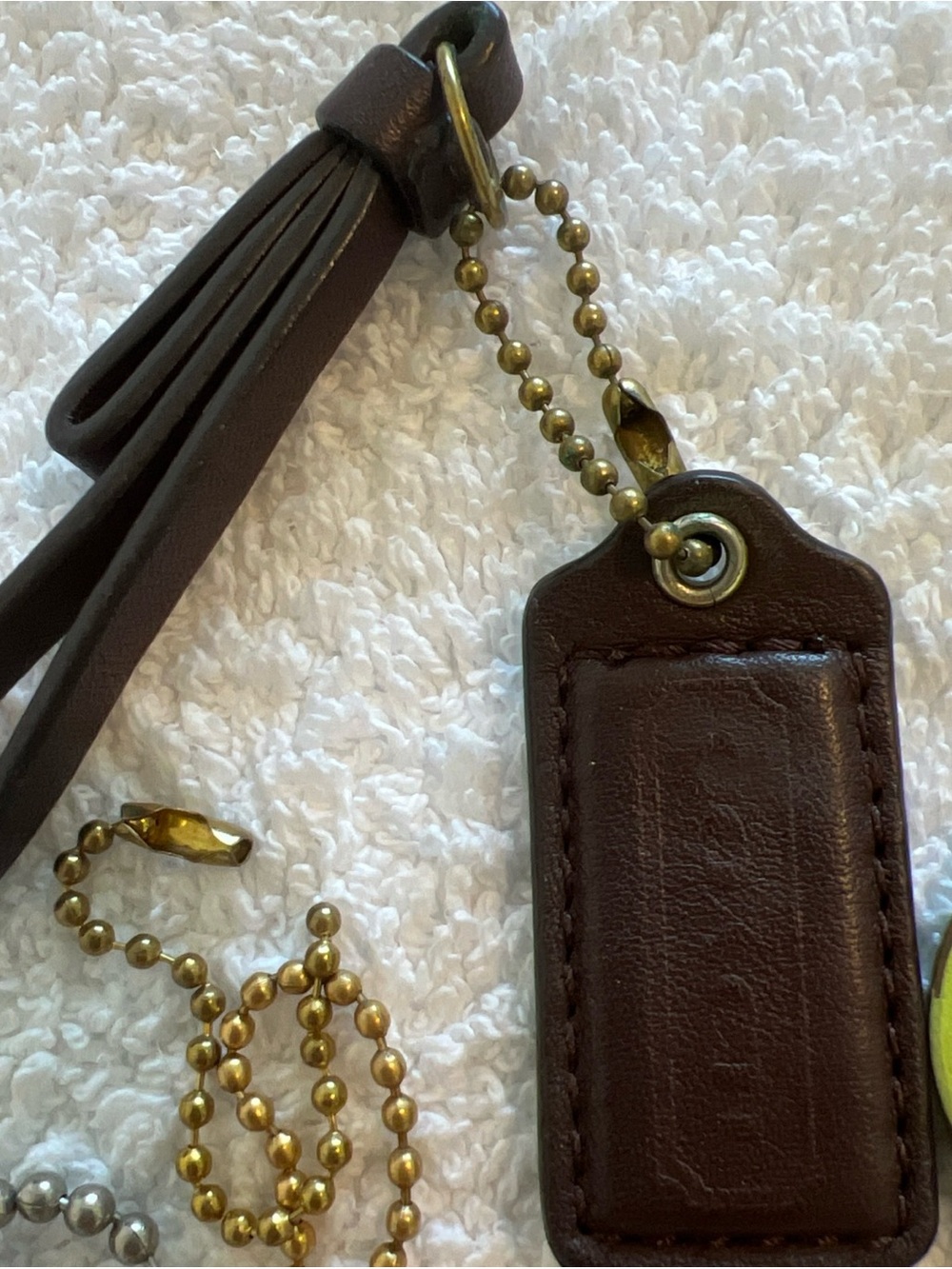 Coach Leather Tag Keychain Lot - Assorted Colors - Picture 2 of 13
